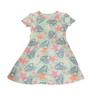 Disney The Little Mermaid toddler girl print skater dress - Size 5T